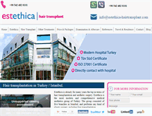 Tablet Screenshot of estethica-hairtransplant.com